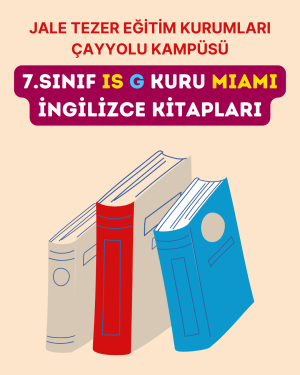 7.SINIF IS G KURU MIAMI İNGİLİZCE KİTAPLARI