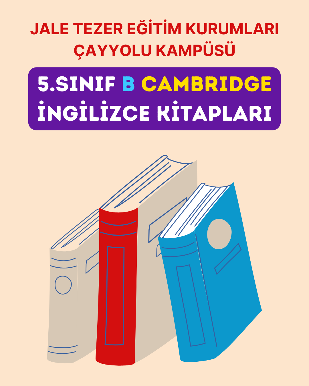 5.SINIF B CAMBRIDGE İNGİLİZCE KİTAPLARI