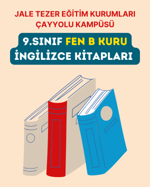 9.SINIF FEN B KURU İNGİLİZCE KİTAPLARI