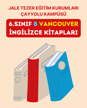6.SINIF B VANCOUVER İNGİLİZCE KİTAPLARI