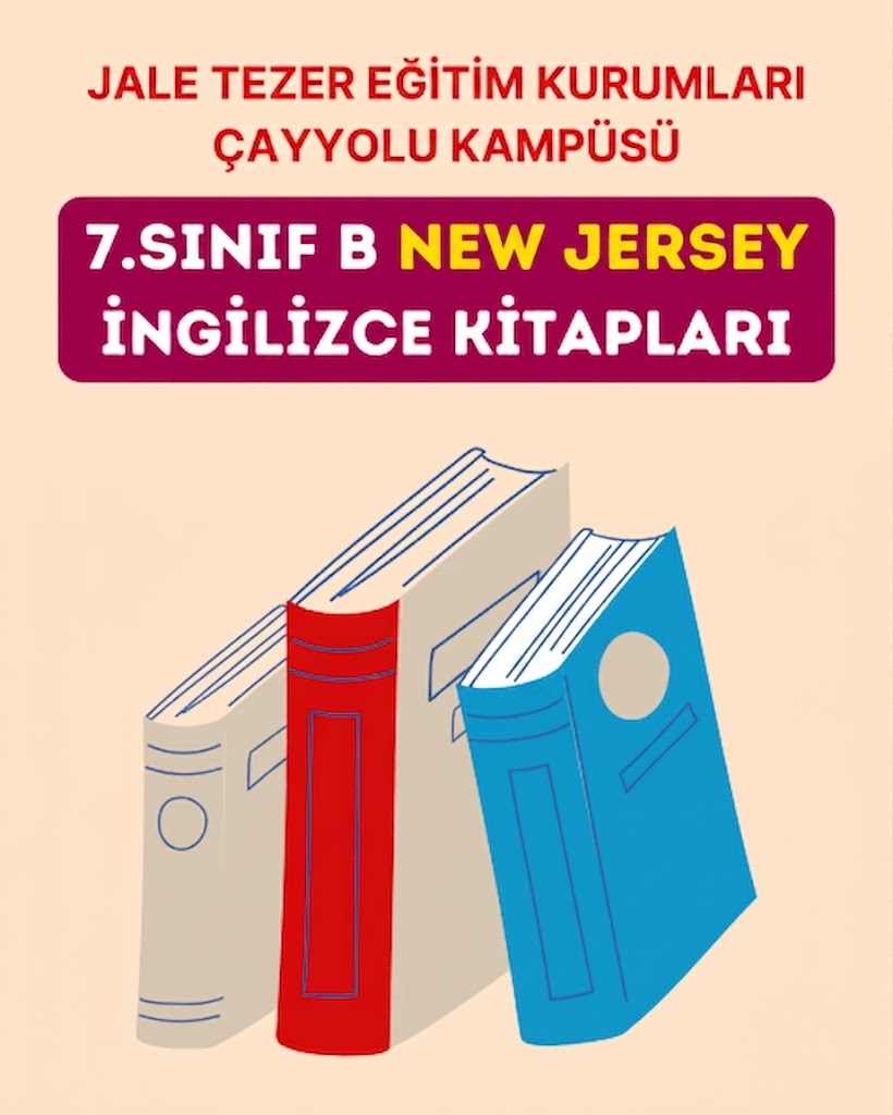7.SINIF B NEW JERSEY İNGİLİZCE KİTAPLARI