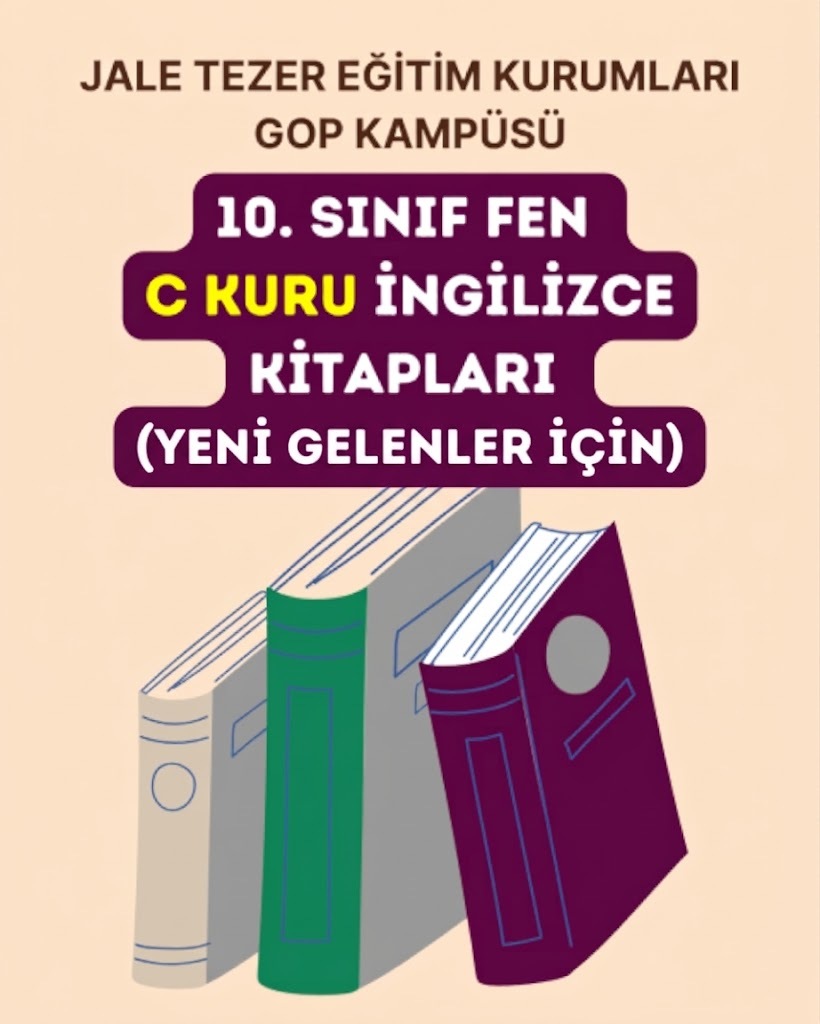 10.SINIF FEN C KURU İNGİLİZCE KİTAPLARI (YENİ GELENLER İÇİN)